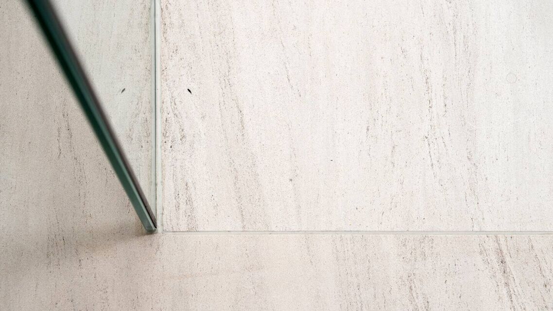 Badmodernisierung Glastrennwand